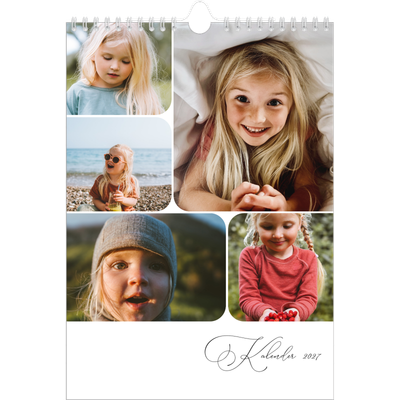 Fotokalender A4 Enkel (20 x 30 cm) — Ögonblicksbilder och skrift [omslag]