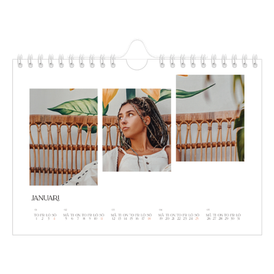 Fotokalender A5 Enkel — Resemosaiker [Januari]