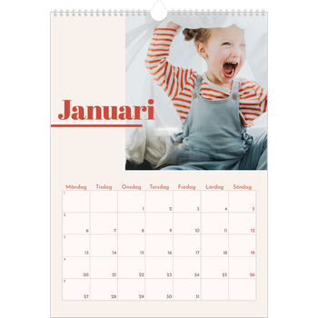 Fotokalender A3 Enkel — 90-talets nostalgi