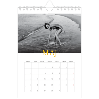 Fotokalender A5 Enkel — Historisk stil [omslag]