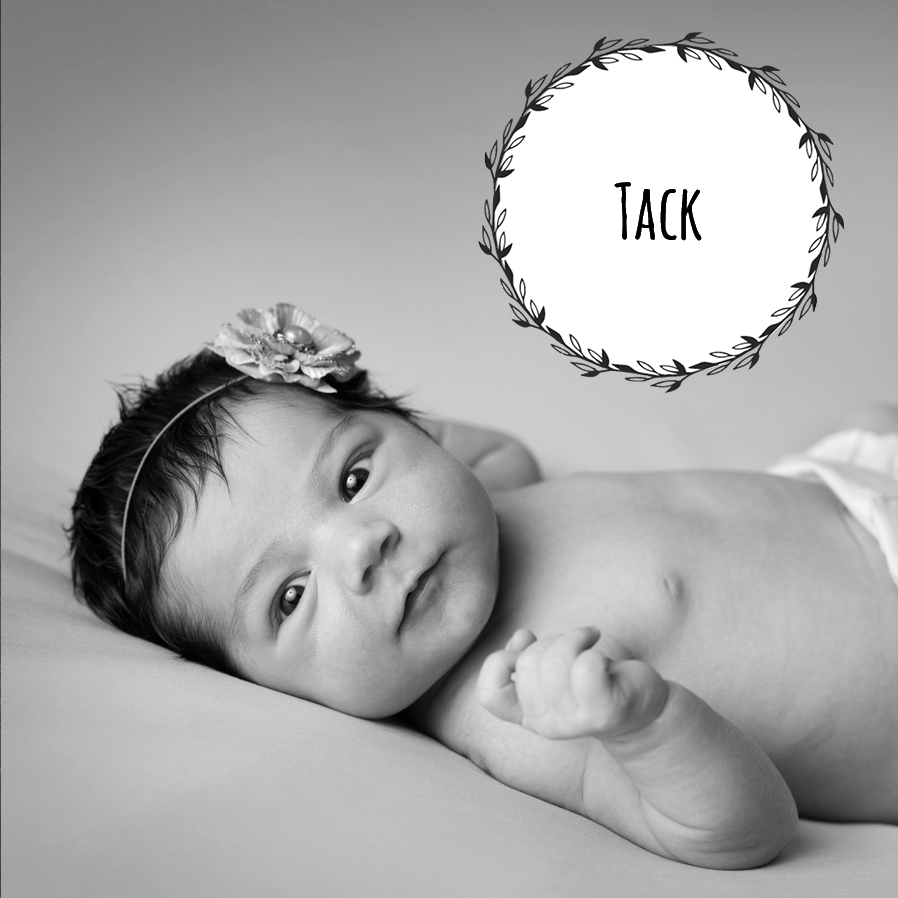 Tack — Meddelande på tavla