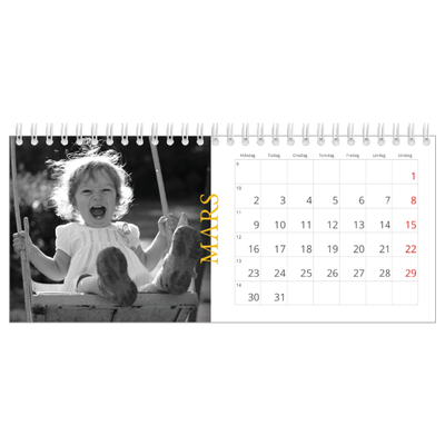 Skrivbordskalendrar — Historisk stil [Mars]