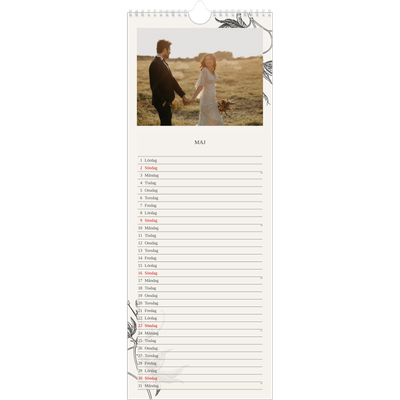 Fotokalender Smal  — Bläck & murgröna [Maj]