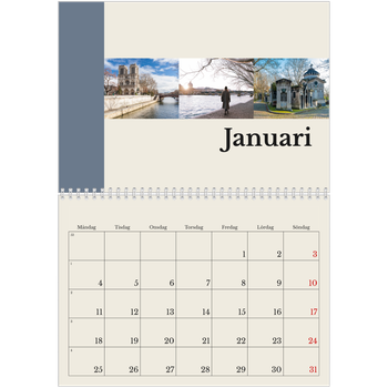 Fotokalender A3 Klassisk — Världens sevärdheter