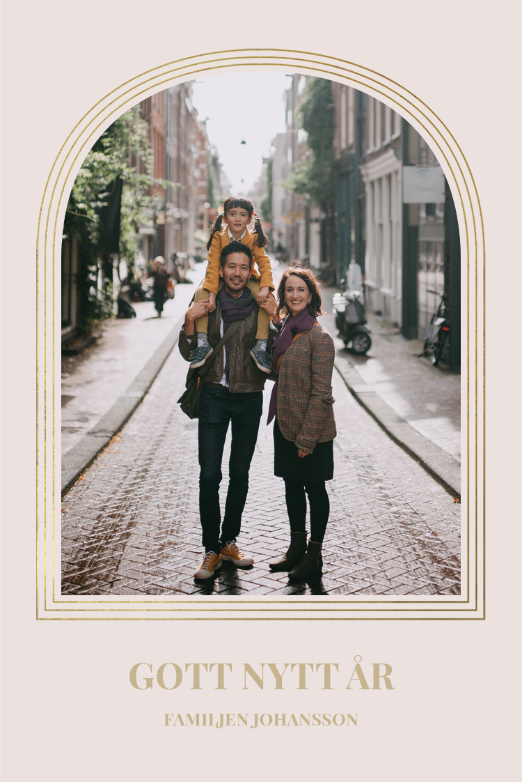 Fotokort — Guldig valvram