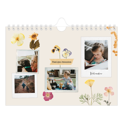 Fotokalender A5 Enkel — Retro scrapbooking [omslag]