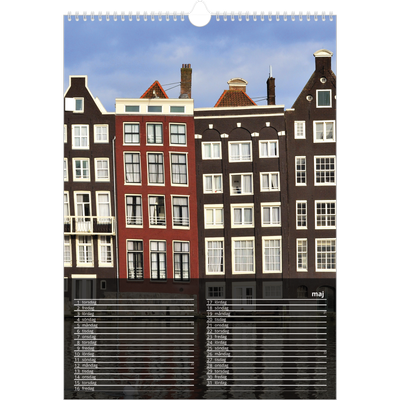 A3 Årskalender — Transparent kalender [omslag]