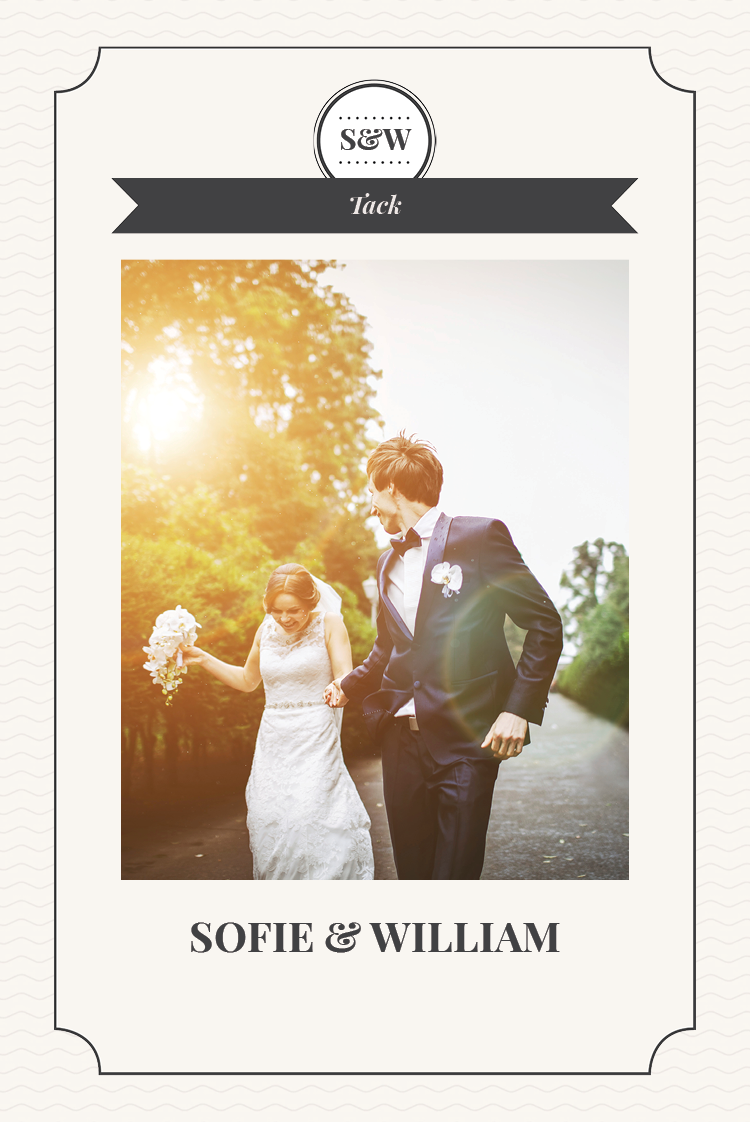 Tack — Stämpel med initialer