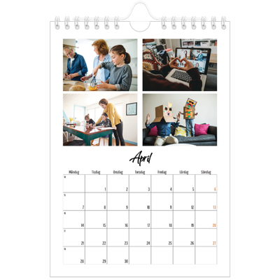 Fotokalender A5 Enkel — Boken om mig [April]