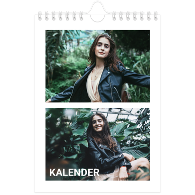 Fotokalender A5 Enkel — Stor månad [omslag]