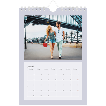 Fotokalender A5 Enkel — Snygga färger