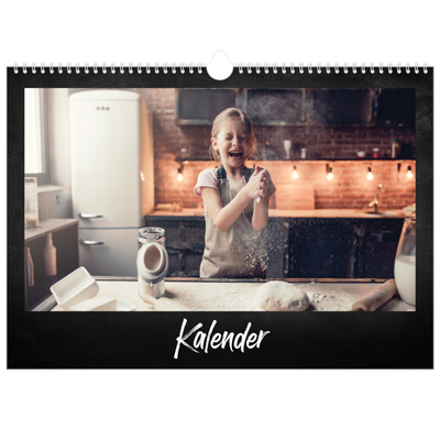 Fotokalender A3 Enkel — Svart tavla [omslag]