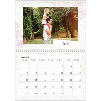 Fotokalender A3 Klassisk — Blompapper