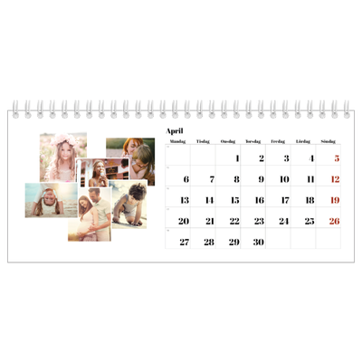 Skrivbordskalendrar — Collage shapes [April]