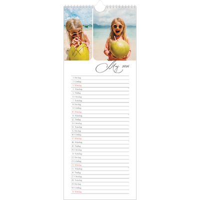 Fotokalender Smal  — Ögonblicksbilder och skrift [omslag]