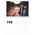 Fotokalender A3 Klassisk (30 x 40 cm) — Vit kalender [Februari]