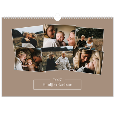 Fotokalender A3 Enkel — Skapade minnen [omslag]