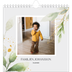 Årskalender kvadratisk — Blomster akvarell [omslag]