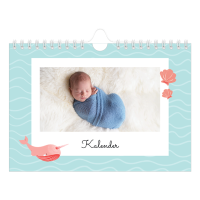 Fotokalender A5 Enkel — Söta djur [omslag]