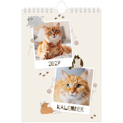 Fotokalender A5 Enkel — Lekfull kattunge [omslag]