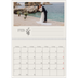 Fotokalender A3 Klassisk (30 x 40 cm) — Initialer i blom [Februari]