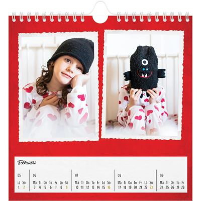 Årskalender kvadratisk — Bildsamling [Februari]