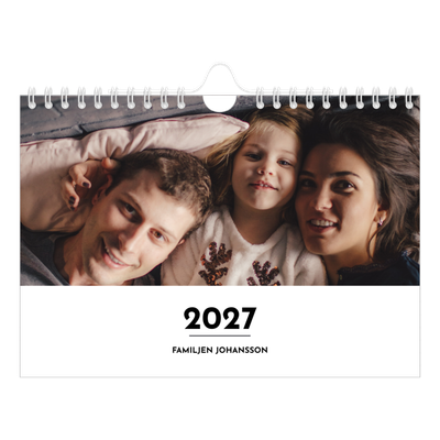 Fotokalender A5 Enkel — Bokstav i fokus [omslag]