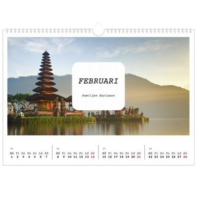 Fotokalender A3 Enkel — Hela historien [Februari]
