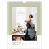 A3 Familjeplanerare — Familjekalender i naturfärger - Familj på 5 [omslag]