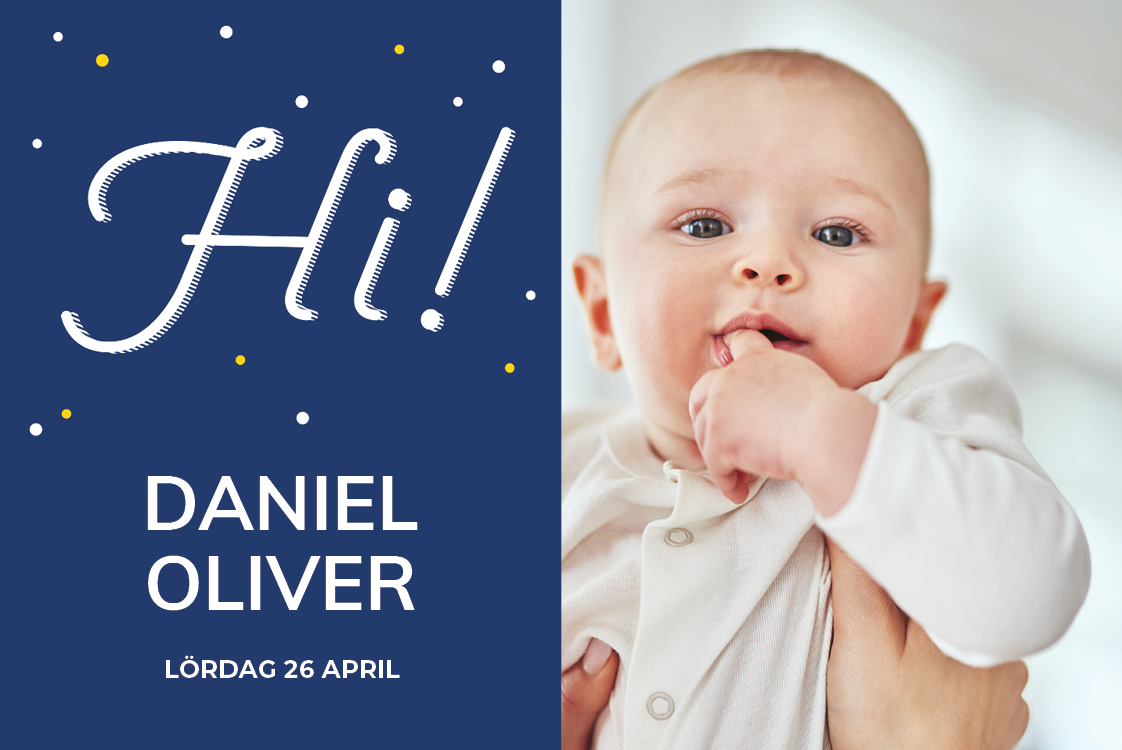 Inbjudningar — Mörkblå box