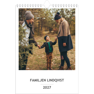 A4 Familjeplanerare — Enkel planerare - Familj på 3 [omslag]