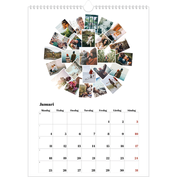 Fotokalender A3 Enkel — Collage shapes