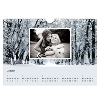 Fotokalender A4 Enkel — Fyra säsonger