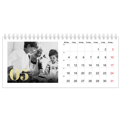 Skrivbordskalendrar — Stora nummer i glitter [omslag]