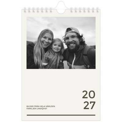 Fotokalender A5 Enkel — Modern och djärv [omslag]