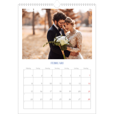 A3 Årskalender — Koboltklassiker [Februari]