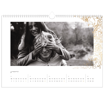 Fotokalender A3 Enkel — Guldblomma