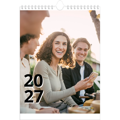Fotokalender A4 Enkel (20 x 30 cm) — Bokstäver och tal [omslag]