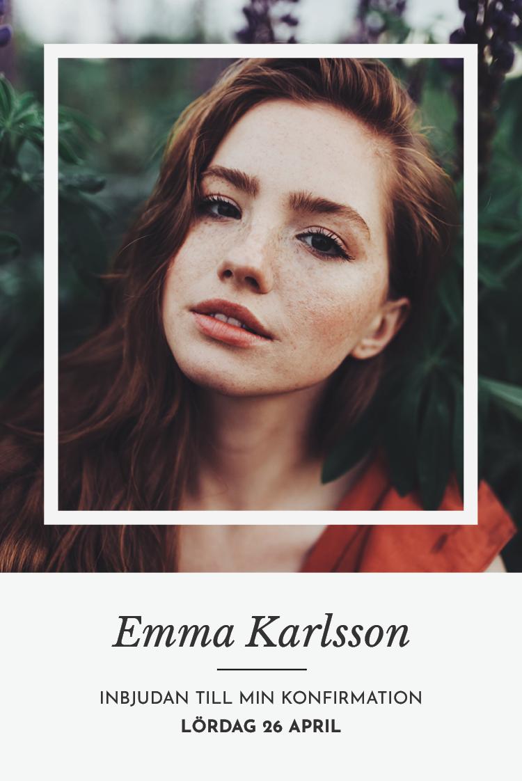 Inbjudningar — Inramad bild