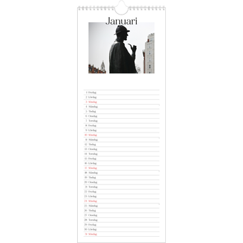 Fotokalender Smal (15x40cm) — Min reseskildring
