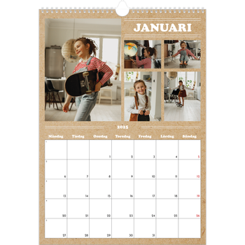 Fotokalender A3 Enkel — Magasinstil