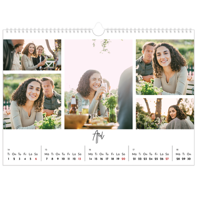 Fotokalender A3 Enkel — Bild collage [April]