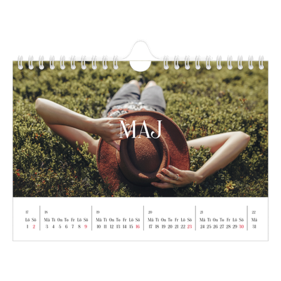 Fotokalender A5 Enkel — Oändlig flykt [Maj]