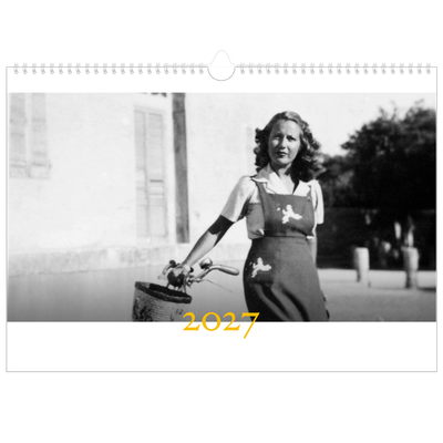Fotokalender A3 Enkel — Historisk stil [omslag]