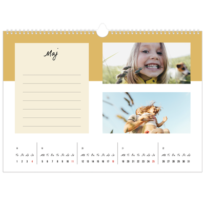 Fotokalender A3 Enkel — Kalenderlista [omslag]