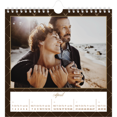 Årskalender kvadratisk — Geometriskt mönster [April]