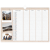 A3 Fotokalender — Planerare i naturlig stil - Familj på 4 [Januari]