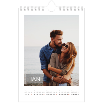 Fotokalender A5 Enkel — Stor dato