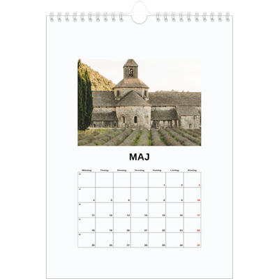 Fotokalender A4 Enkel (20 x 30 cm) — Enkel bild [omslag]