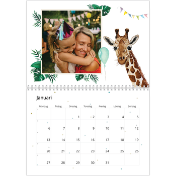 Fotokalender A3 Klassisk — Akvarell djur